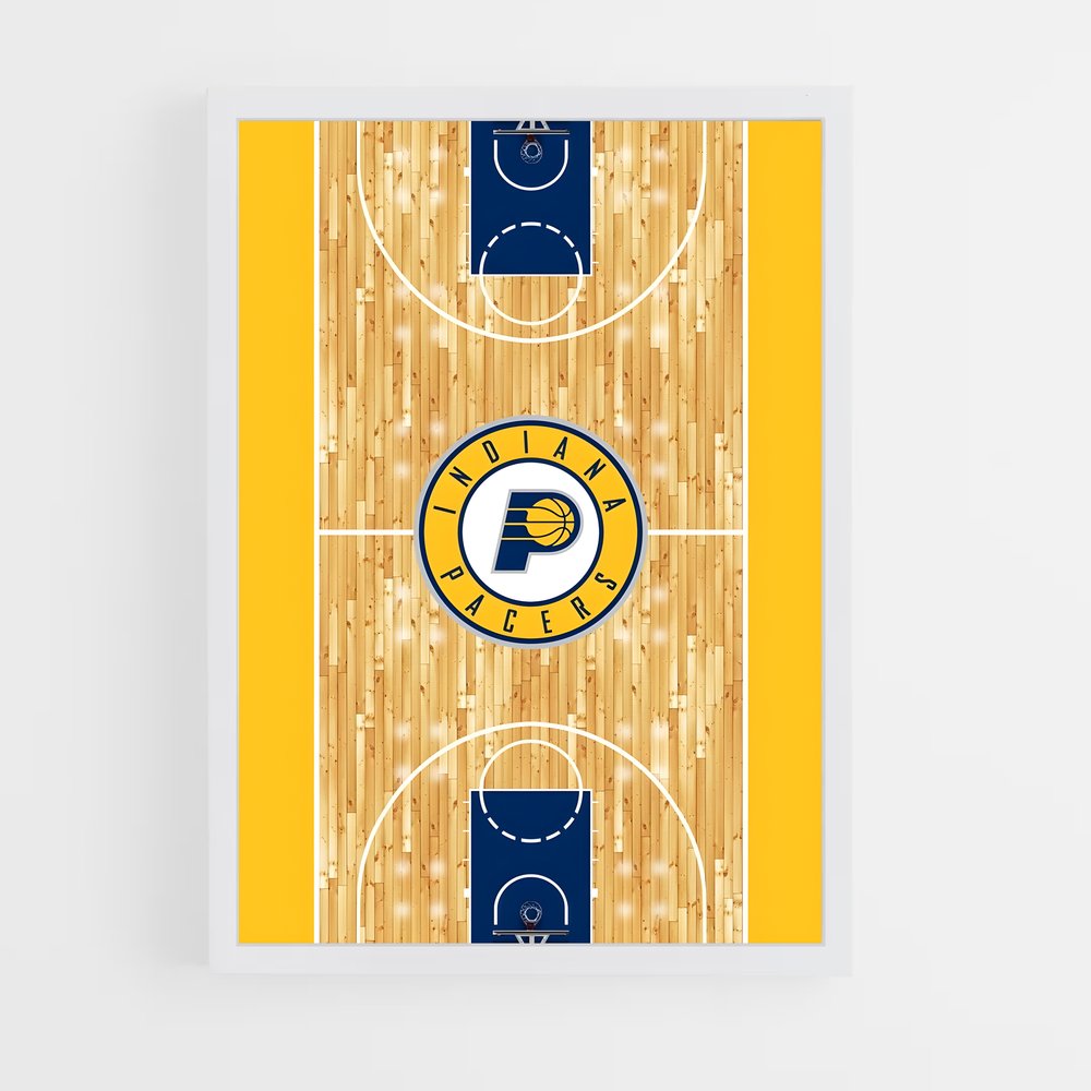 ap-indiana pacers-13 cadre Blanc