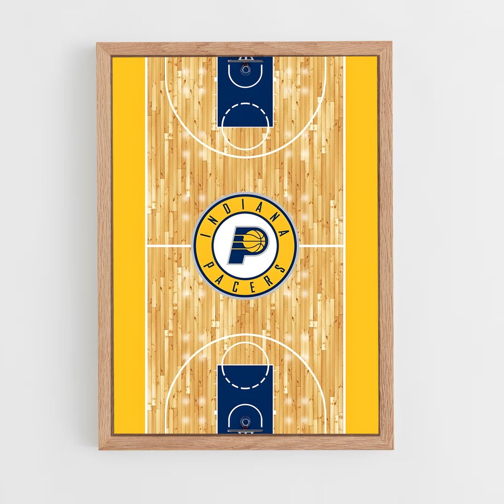 ap-indiana pacers-13 cadre Bois clair