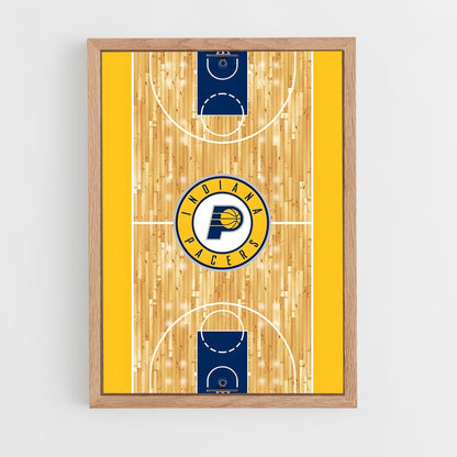 ap-indiana pacers-13 cadre Bois clair