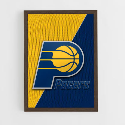 ap-indiana pacers-2 cadre Bois foncé