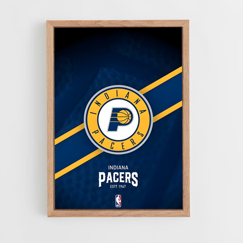 ap-indiana pacers-3 cadre Bois clair