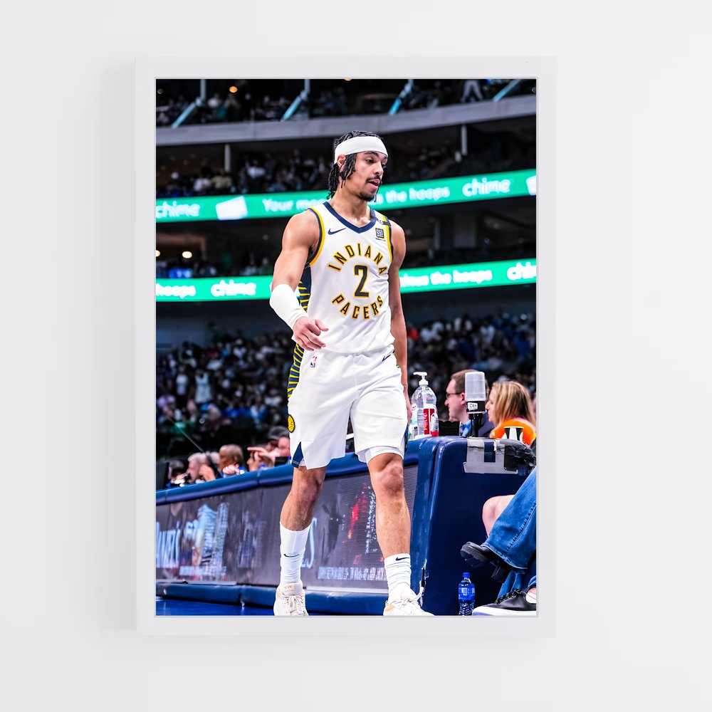 ap-indiana pacers-4 cadre Blanc
