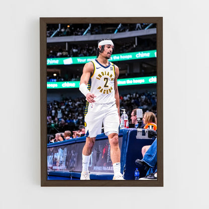 ap-indiana pacers-4 cadre Bois foncé