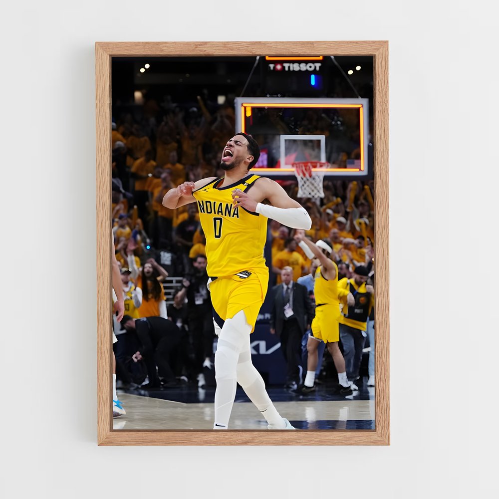 ap-indiana pacers-5 cadre Bois clair