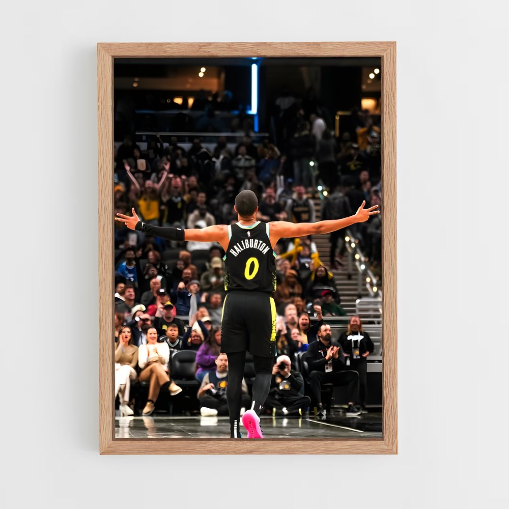 ap-indiana pacers-6 cadre Bois clair