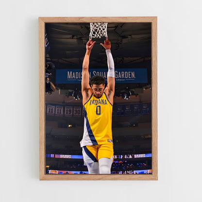 ap-indiana pacers-9 cadre Bois clair