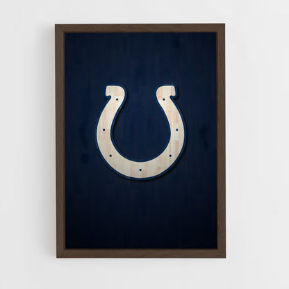 ap-indianapolis colts-6 cadre Bois foncé