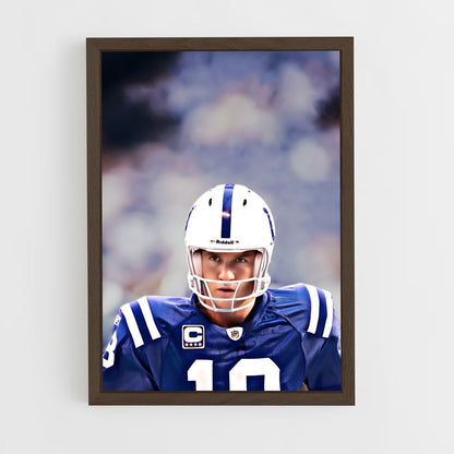 ap-indianapolis colts-7 cadre Bois foncé