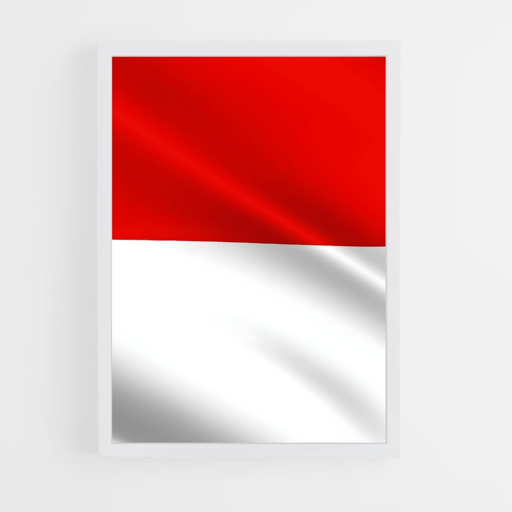 ap-indonesia flag-1 cadre Blanc