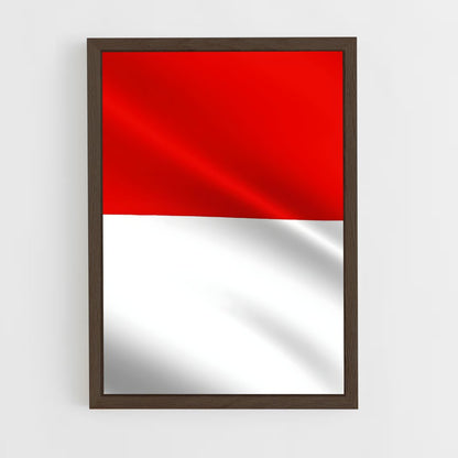 ap-indonesia flag-1 cadre Bois foncé