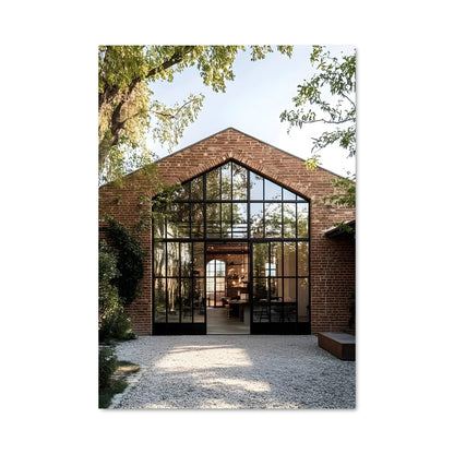 Poster Brick & Glass Harmony
