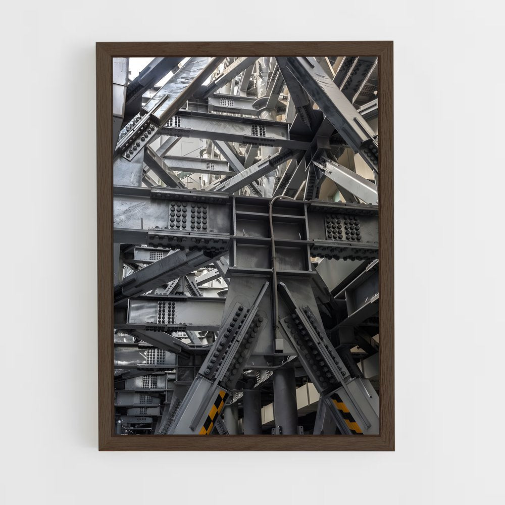 ap-industrial architecture-3 cadre Bois foncé