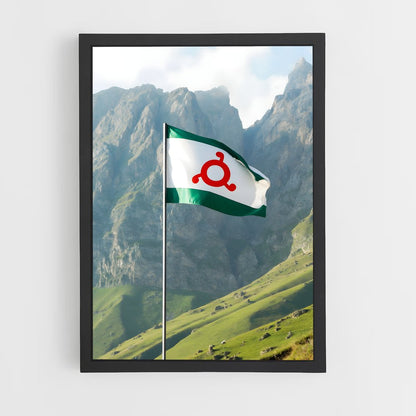 ap-ingushetia flag-1 cadre Noir
