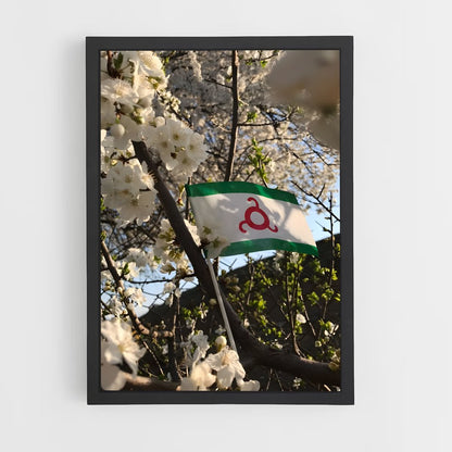 ap-ingushetia flag-2 cadre Noir