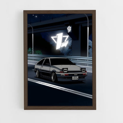 ap-initial d-6 cadre Bois foncé