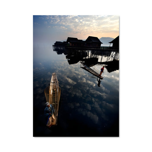 Poster Sérénité au Lac Inle