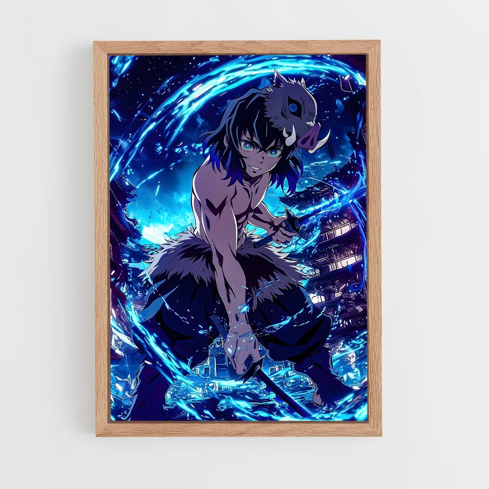 ap-inosuke hashibira-4 cadre Bois clair