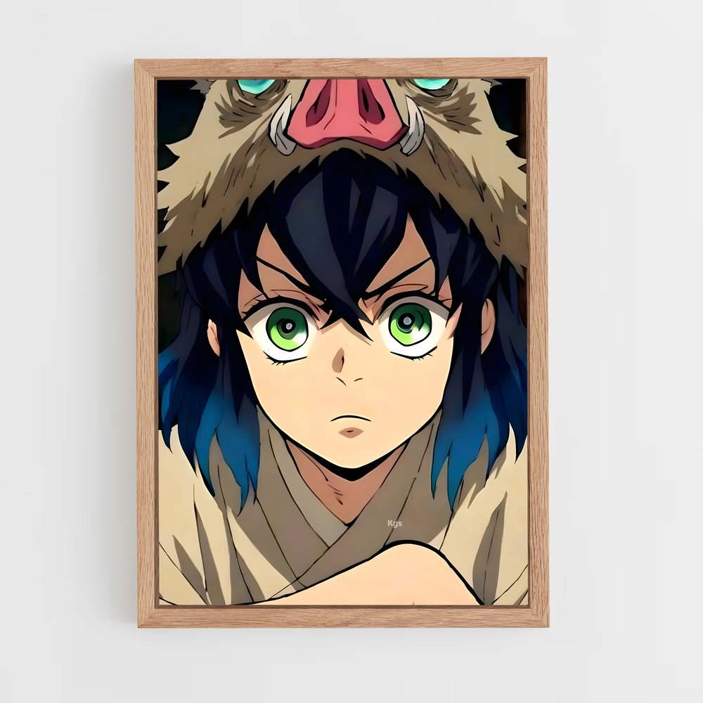 ap-inosuke hashibira-8 cadre Bois clair
