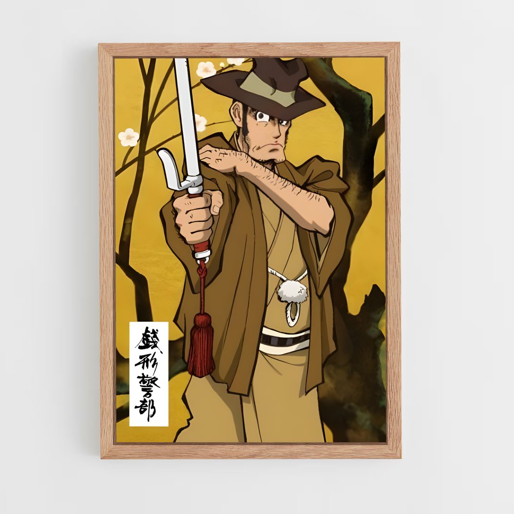ap-inspector zenigata-3 cadre Bois clair