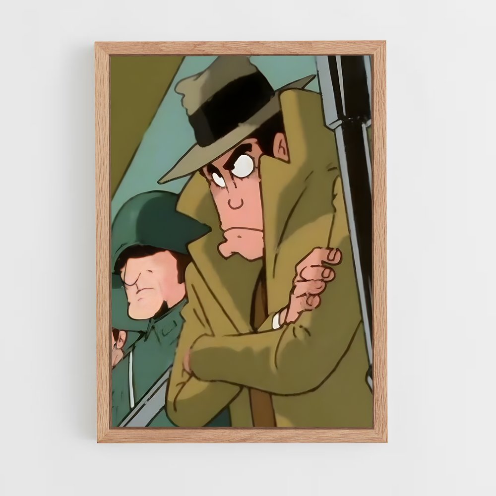 ap-inspector zenigata-4 cadre Bois clair