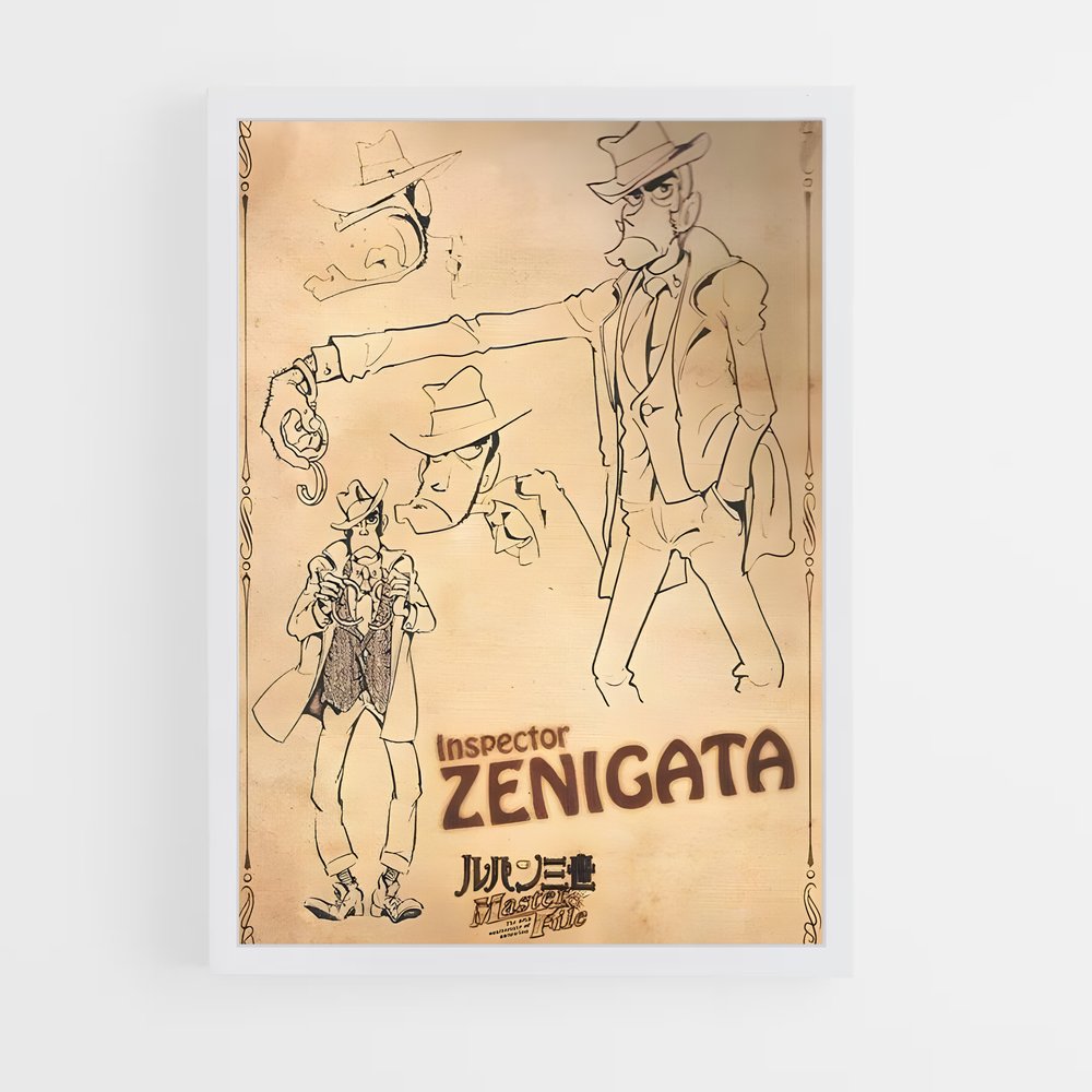 ap-inspector zenigata-5 cadre Blanc