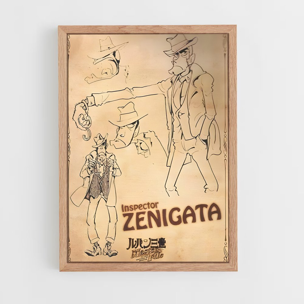 ap-inspector zenigata-5 cadre Bois clair