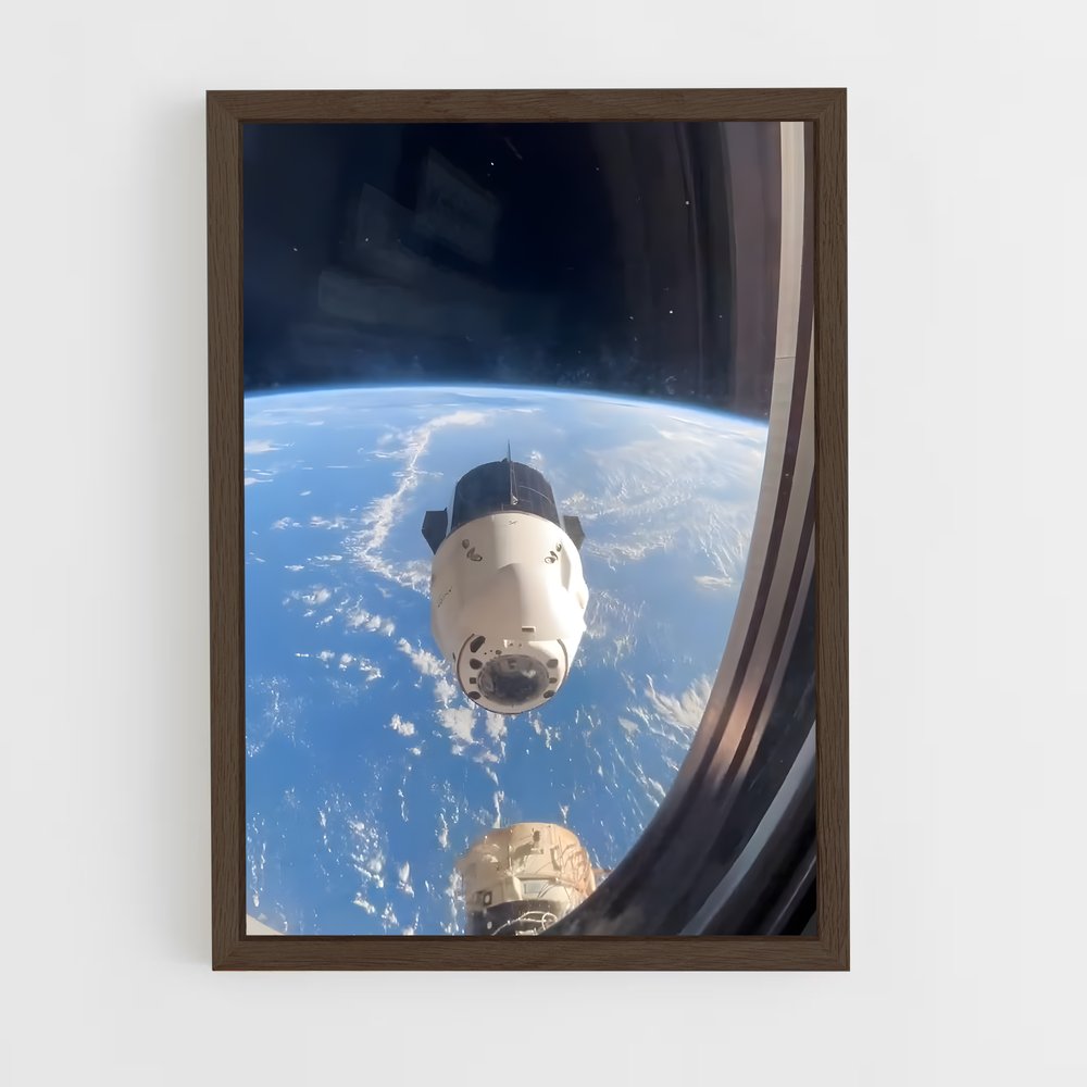 ap-international space station-15 cadre Bois foncé
