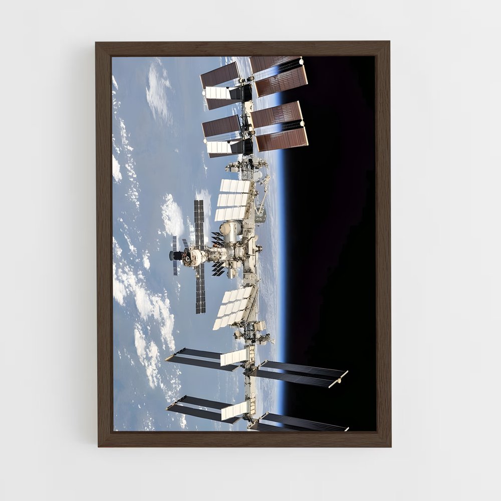 ap-international space station-9 cadre Bois foncé