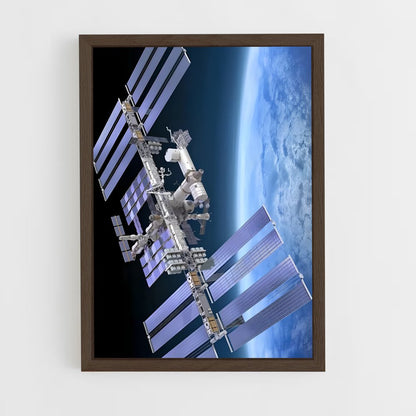 ap-international space station iss-3 cadre Bois foncé