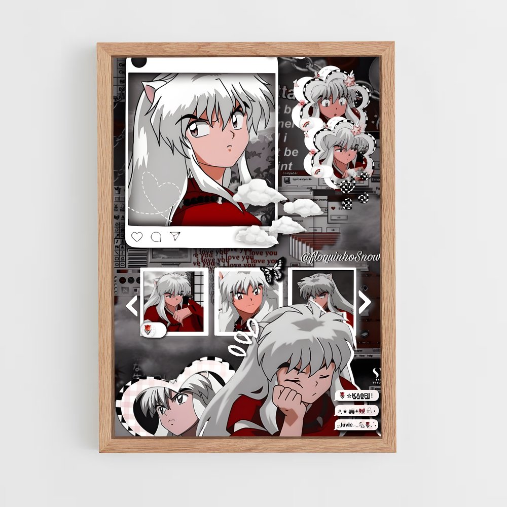 ap-inuyasha-1 cadre Bois clair