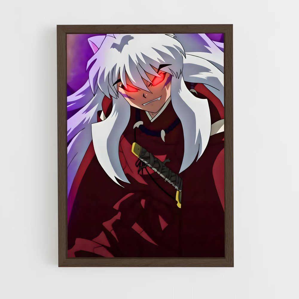 ap-inuyasha half demon-1 cadre Bois foncé