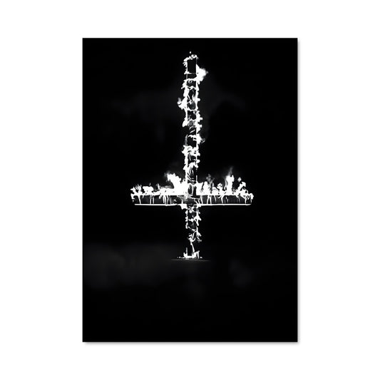 Poster Croix Enflammée