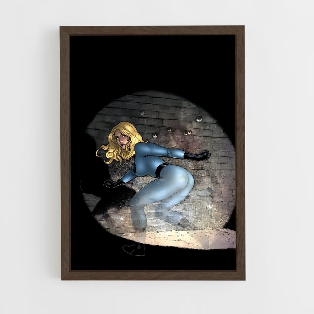 ap-invisible woman sue storm-1 cadre Bois foncé