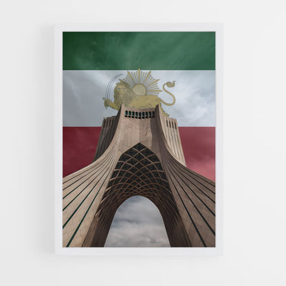 ap-iran flag-5 cadre Blanc