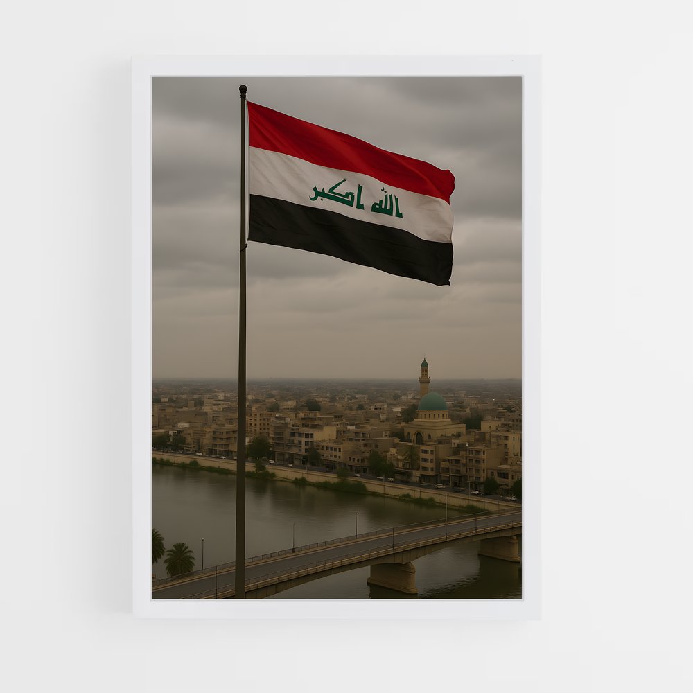 ap-iraq flag-2 cadre Blanc