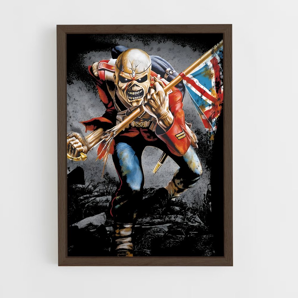 ap-iron maiden-4 cadre Bois foncé