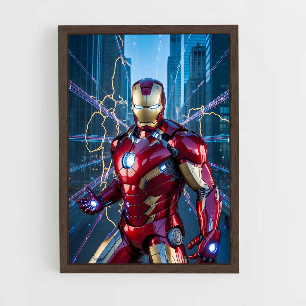 ap-iron man-10 cadre Bois foncé