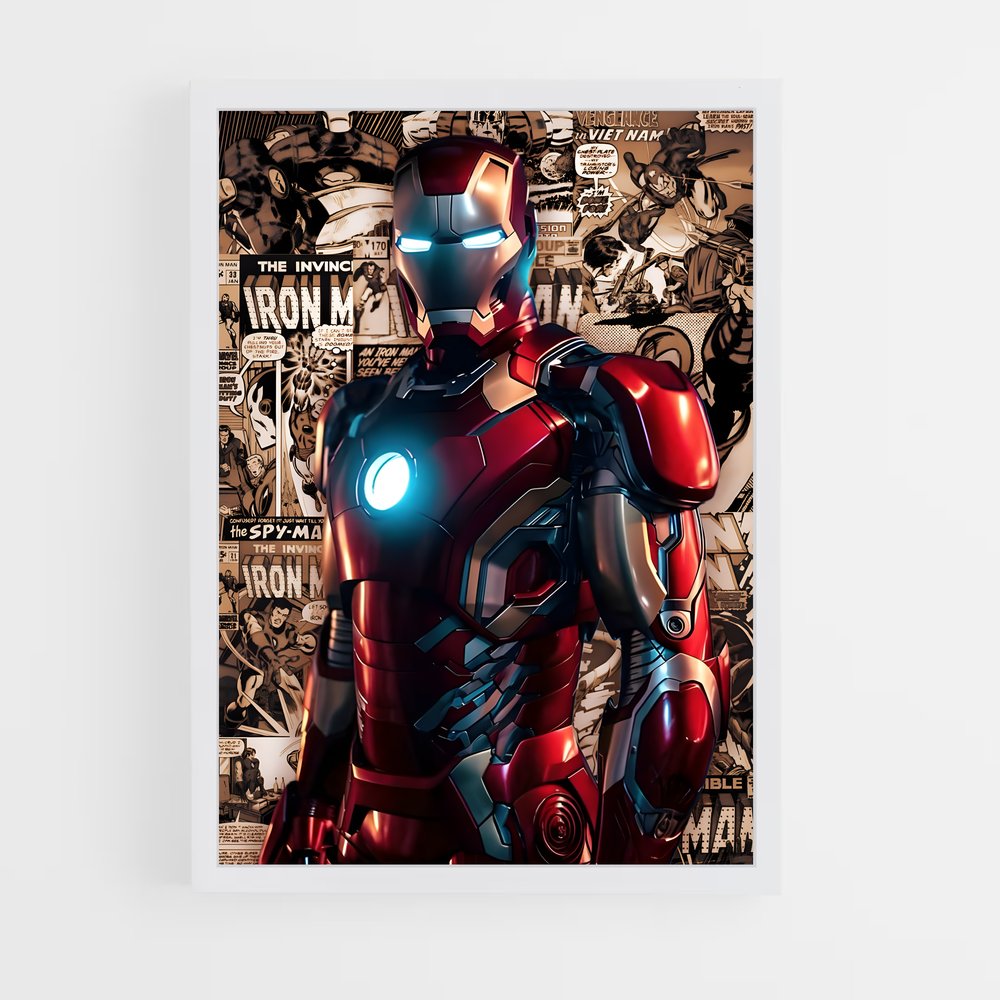 ap-iron man-4 cadre Blanc
