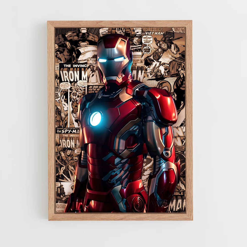 ap-iron man-4 cadre Bois clair