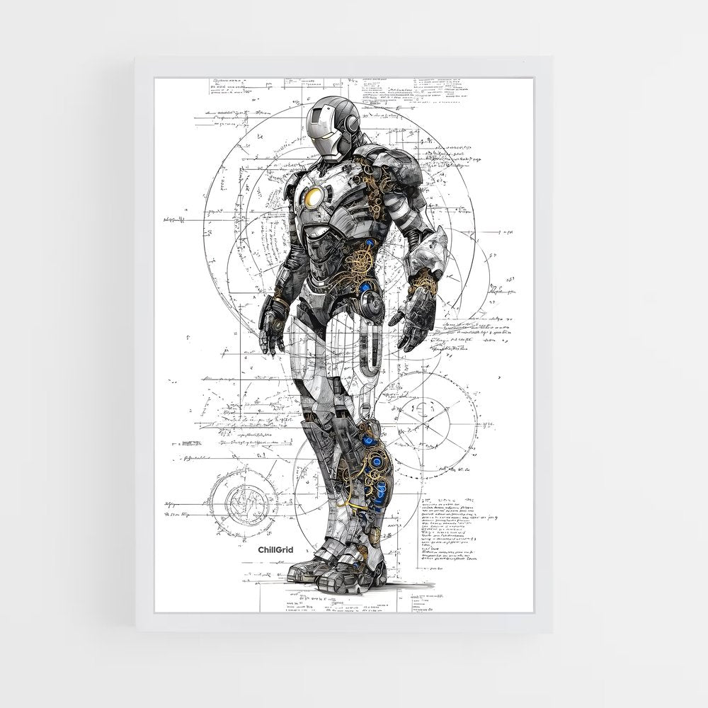 ap-iron man-5 cadre Blanc