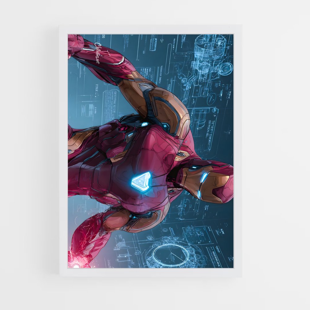 ap-iron man-6 cadre Blanc
