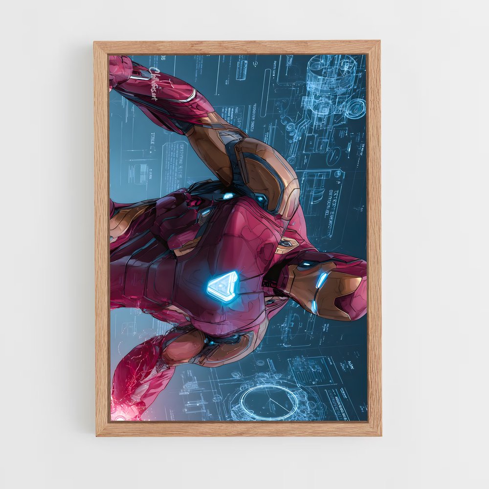 ap-iron man-6 cadre Bois clair