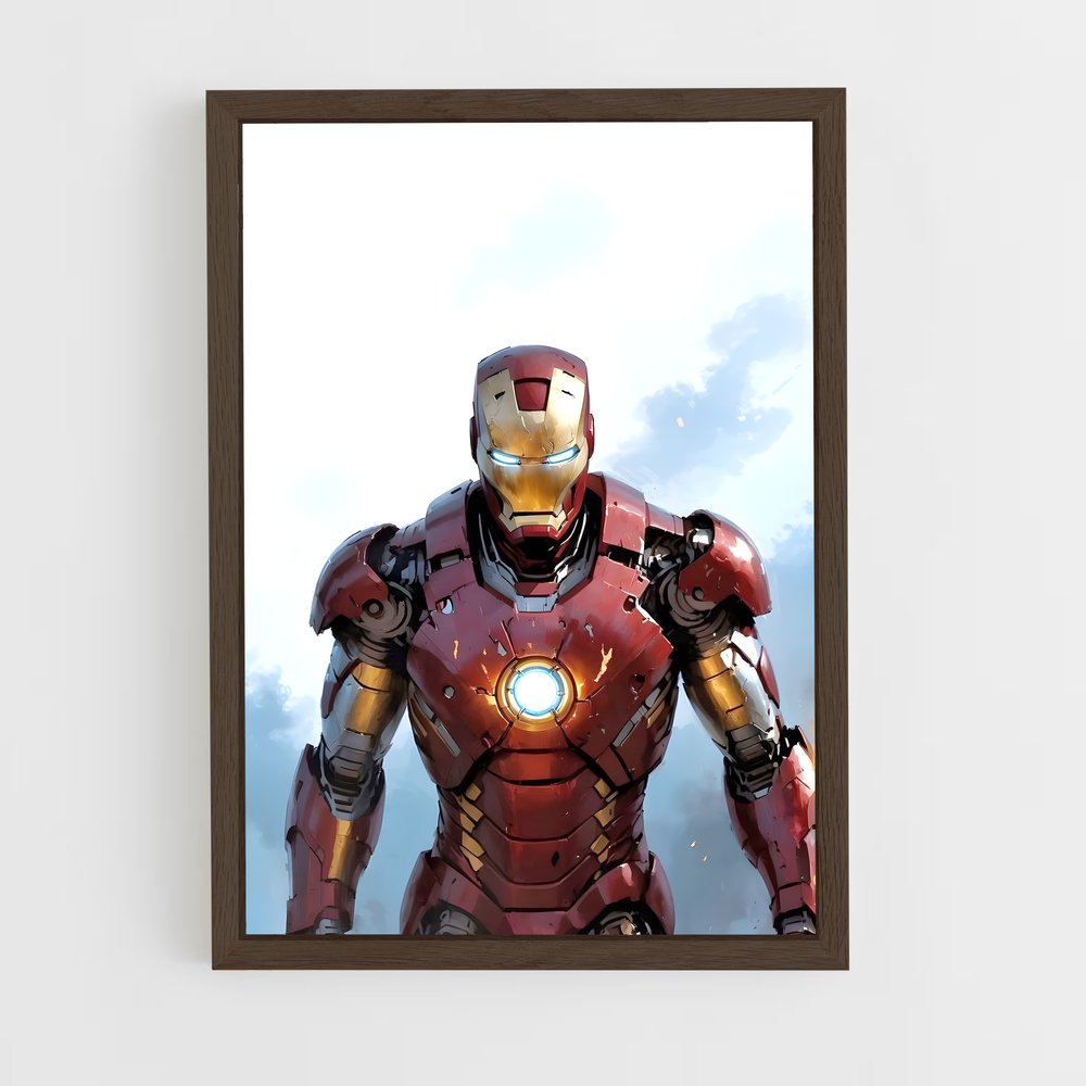 ap-iron man-9 cadre Bois foncé