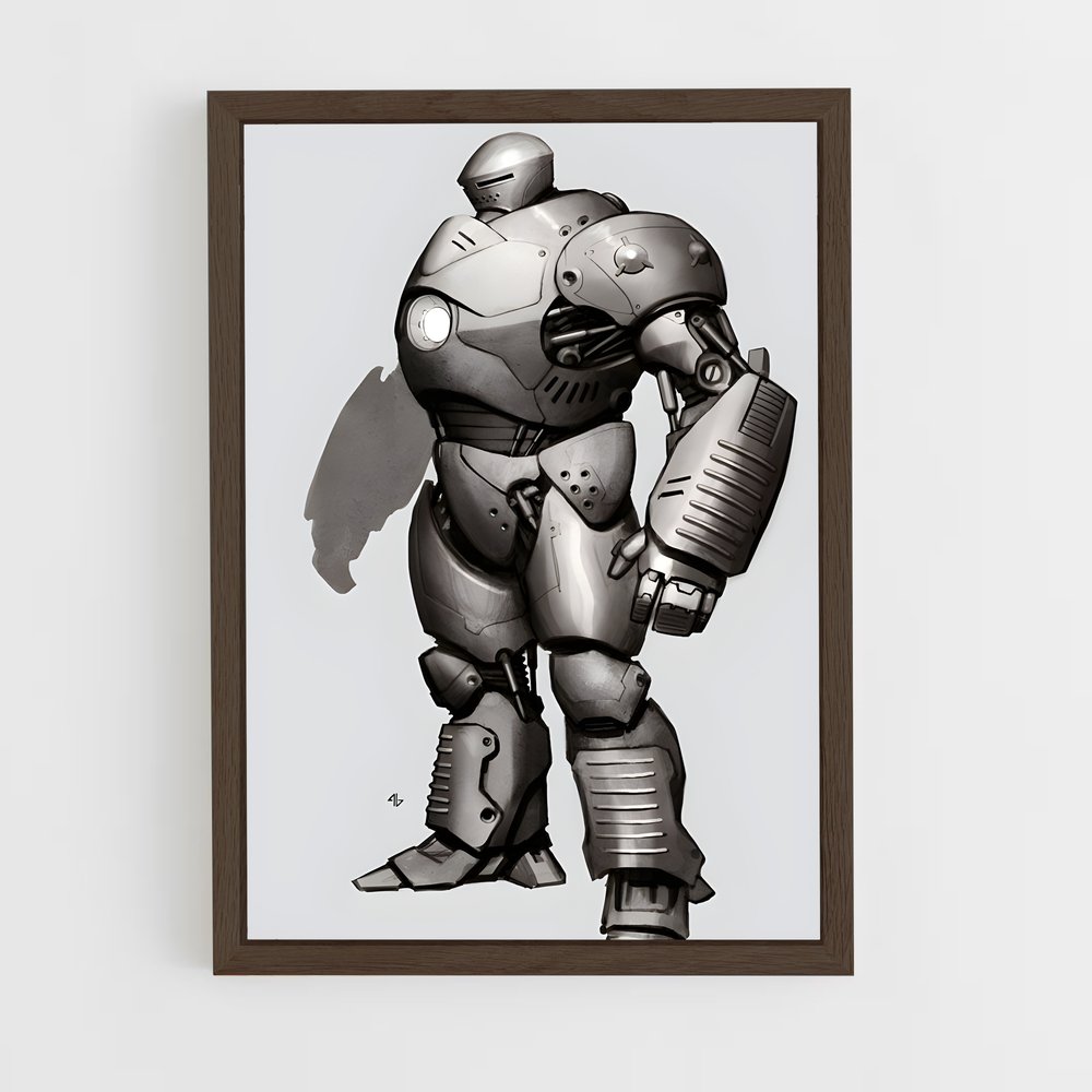 ap-iron monger-8 cadre Bois foncé