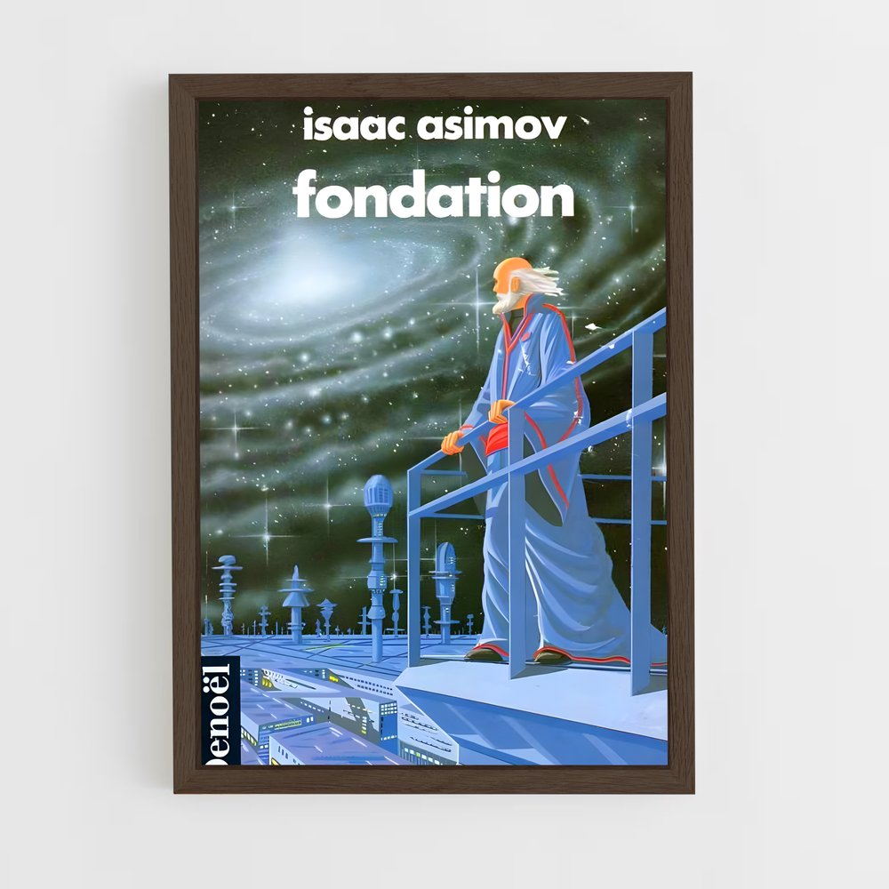 ap-isaac asimov-4 cadre Bois foncé