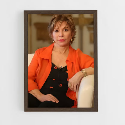 ap-isabel allende-7 cadre Bois foncé