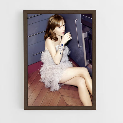 ap-isabelle huppert-11 cadre Bois foncé