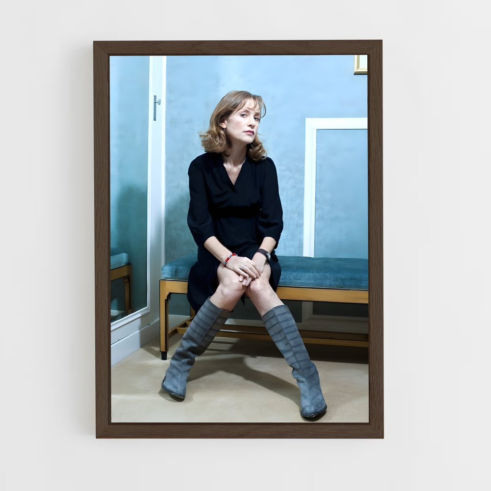 ap-isabelle huppert-8 cadre Bois foncé