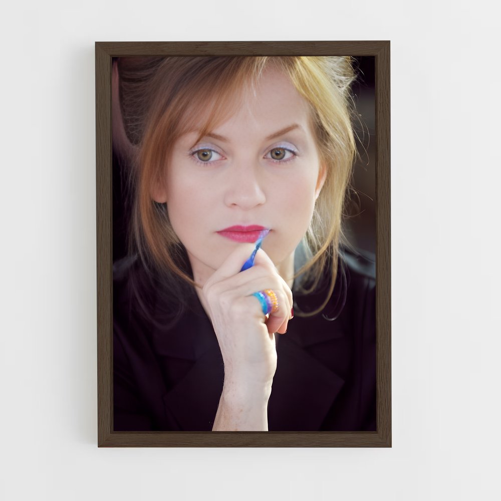 ap-isabelle huppert-9 cadre Bois foncé