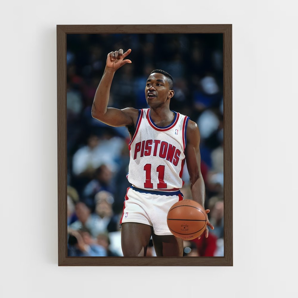 ap-isiah thomas-3 cadre Bois foncé